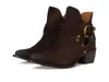 Frye Sacha Strap Bootie In Brown