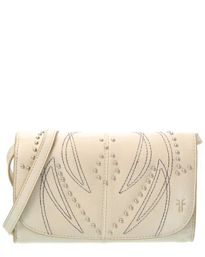 Frye Sara Leather Wallet Crossbody In Brown