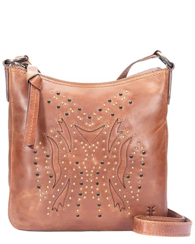 Frye Shelby Studded Leather Swing Pack In Brown