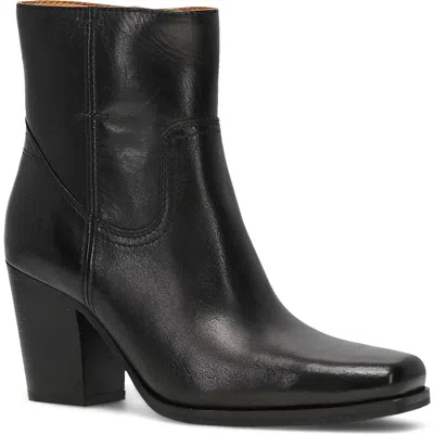 Frye Shiloh Soft Leather Zip Booties In Black