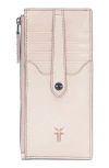 Frye Slim Leather Snap Card Wallet In Neutral