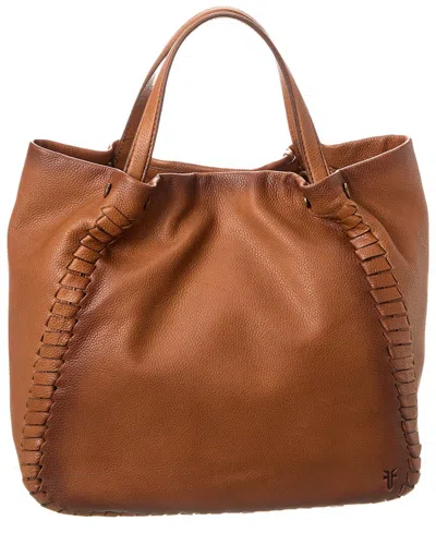 Frye Sloan Leather Poster Bag In Brown