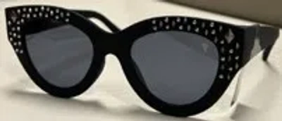 Frye Smoke Cat Eye Ladies Sunglasses 10262159.fry Blksmk 58 In Black
