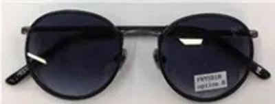Frye Smoke Round Unisex Sunglasses 10254884.fry Blksmk In Black