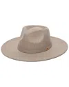 Frye Stiff Brim Fedora In Neutral