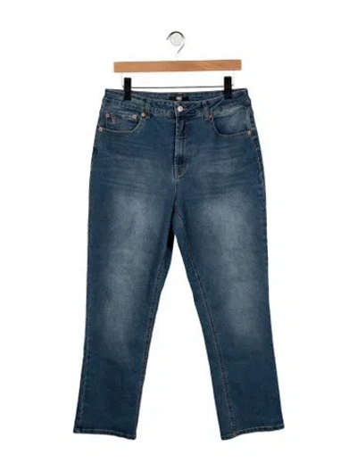 Pre-owned Frye Straight-leg Jeans In Blue
