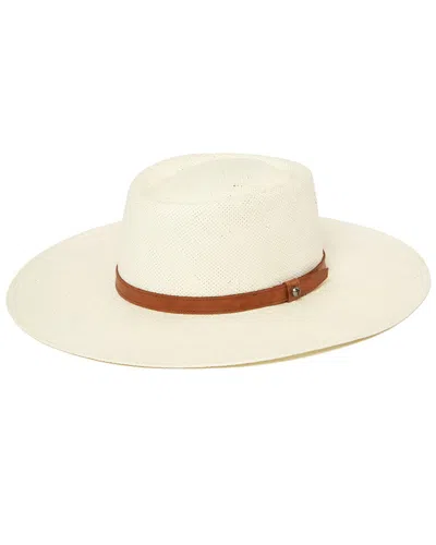 Frye Straw Boater Hat In White