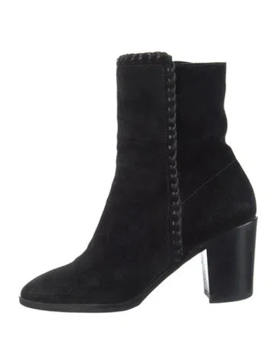 Pre-owned Frye Suede Boots In Black