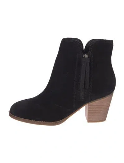 Pre-owned Frye Suede Boots In Black