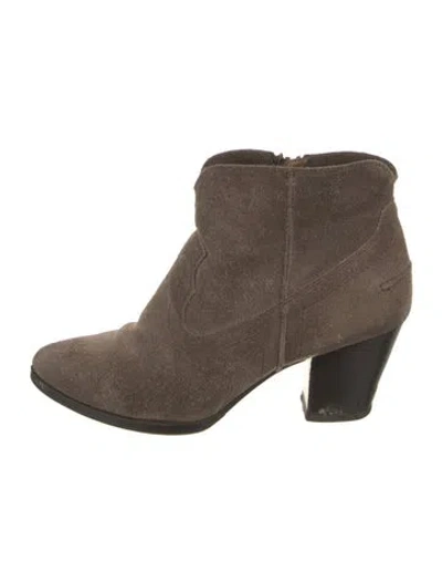 Pre-owned Frye Suede Boots In Black
