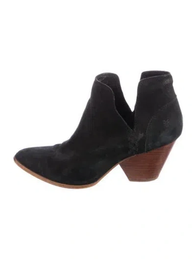 Pre-owned Frye Suede Boots In Black