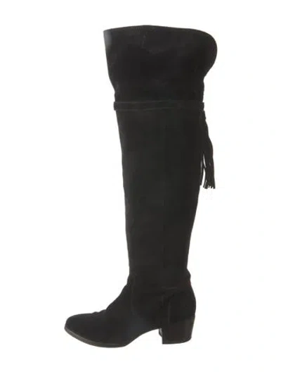 Pre-owned Frye Suede Boots In Black