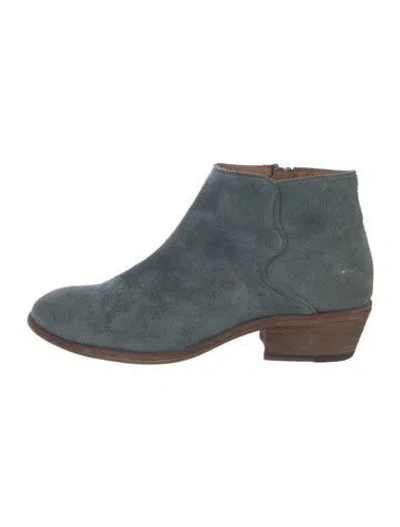 Pre-owned Frye Suede Boots In Blue