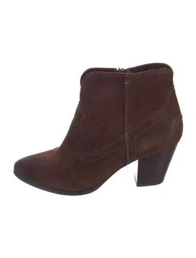 Pre-owned Frye Suede Boots In Brown