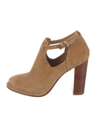 Pre-owned Frye Suede Boots In Brown