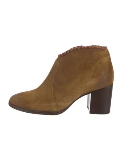 Pre-owned Frye Suede Boots In Brown