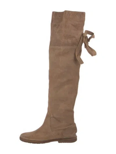 Pre-owned Frye Suede Boots In Brown