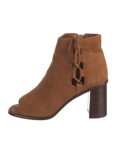 Pre-owned Frye Suede Boots In Brown