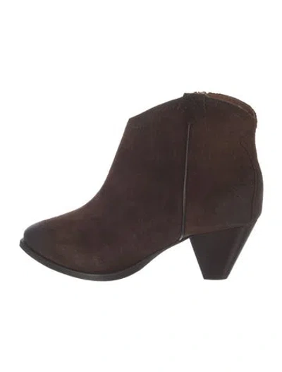 Pre-owned Frye Suede Boots In Brown