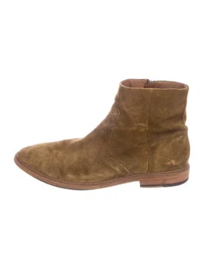 Pre-owned Frye Suede Boots In Brown