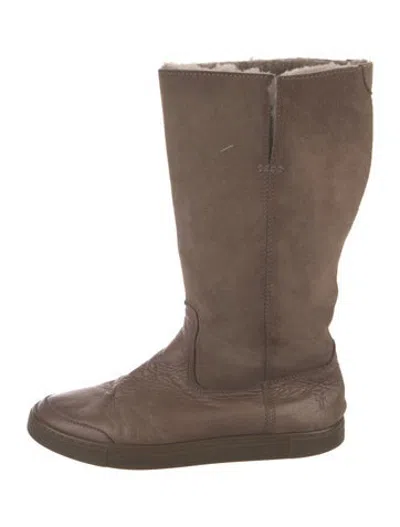 Pre-owned Frye Suede Boots In Brown