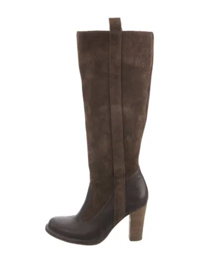 Pre-owned Frye Suede Boots In Brown