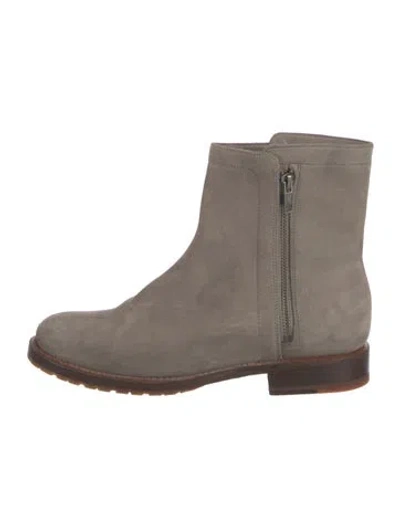 Pre-owned Frye Suede Boots In Gray