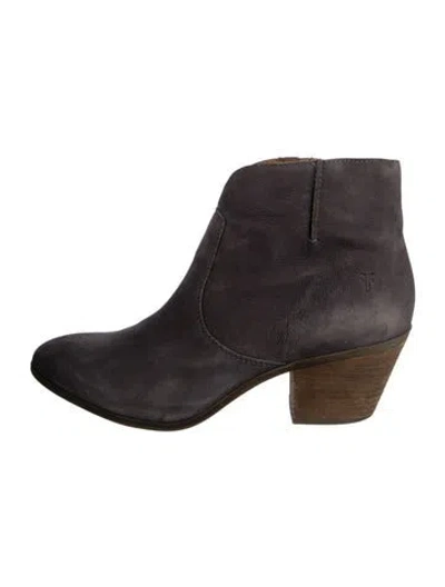 Pre-owned Frye Suede Boots In Grey