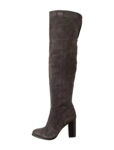 Pre-owned Frye Suede Boots In Grey