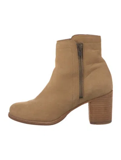 Pre-owned Frye Suede Boots In Neutrals