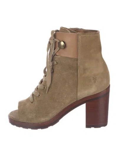 Pre-owned Frye Suede In Brown/neutrals