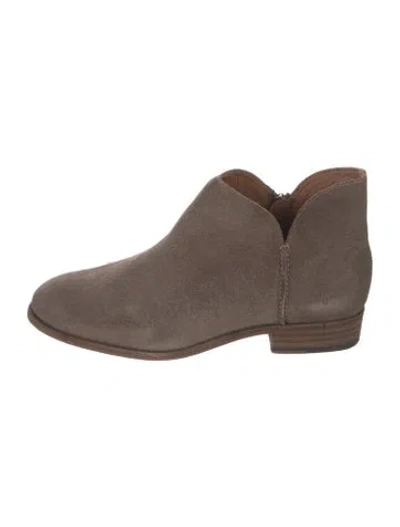 Pre-owned Frye Suede Chelsea Boots In Brown