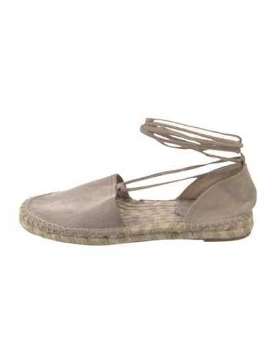 Pre-owned Frye Suede Espadrilles In Neutral