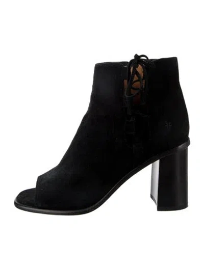 Pre-owned Frye Suede Sandals In Black