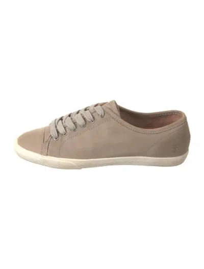 Pre-owned Frye Suede Sneakers In Brown