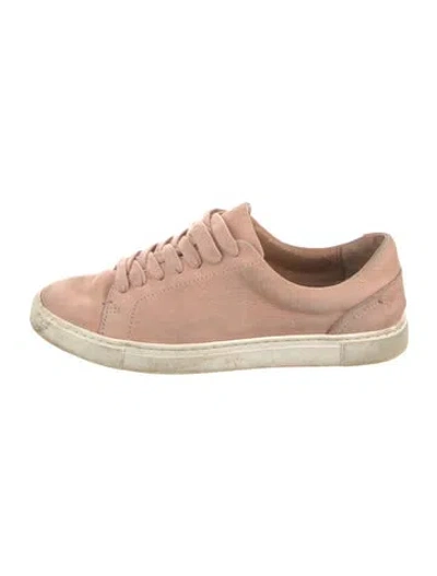 Pre-owned Frye Suede Sneakers In Neutral
