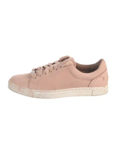 Pre-owned Frye Suede Sneakers In Neutrals