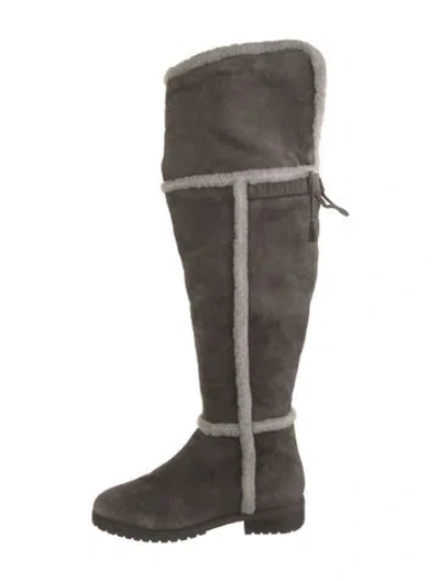 Pre-owned Frye Suede Tassel Accents Boots In Brown