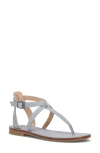 Frye Taylor Ankle Strap Sandal In Steel Blue - Natural Full Grain Leather