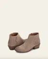 FRYE THE CARSON PIPING BOOTIE IN MEDIUM GREY