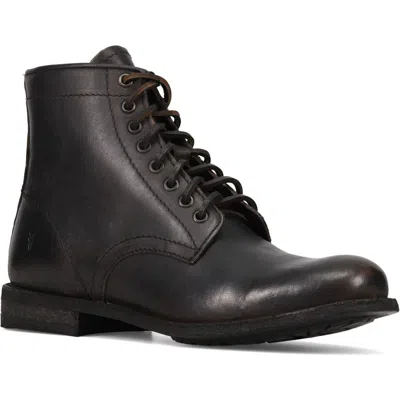 Frye Tyler Flex Lace-up Boot In Dark Black