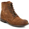 Frye Tyler Lace Up Derby Boot In Tan - Hendricks Leather