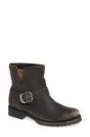 Frye Veronica Bootie In Black/black Leather