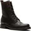 Frye Veronica Combat Boot In Black Stone Wash