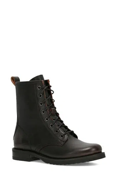 Frye Veronica Flex Combat Boot In Antique Brown