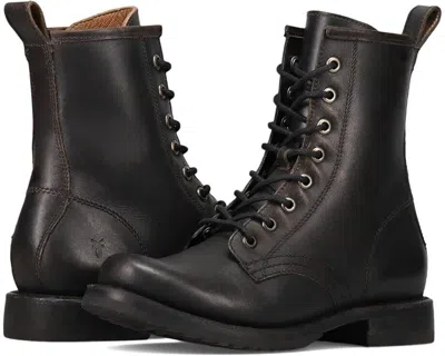 Frye Veronica Flex Fr41546-anbk Boot Women's Us 9 Black Leather Combat Zpo2004