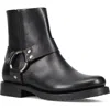 Frye Veronica Harness Moto Bootie In Black Dark