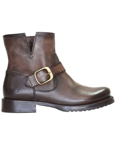 Frye Veronica Leather Boot In Brown