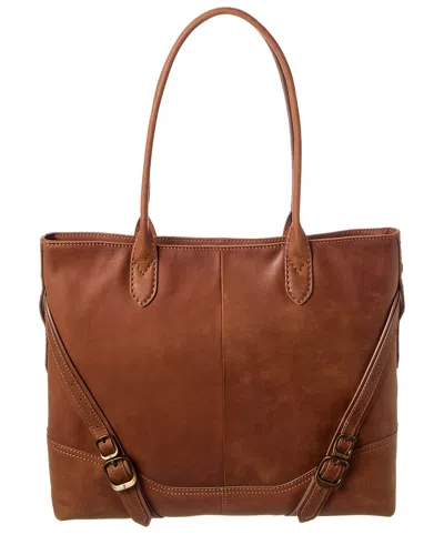 Frye Veronica Leather Tote In Brown