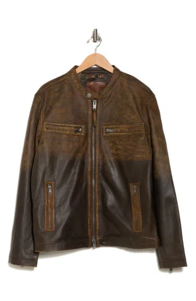 Frye Vintage Racer Jacket In Brown